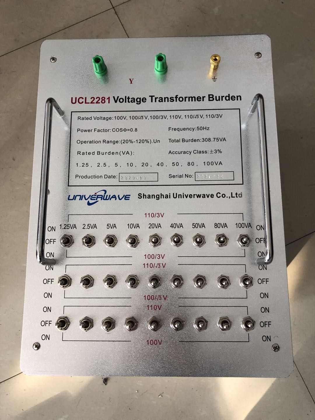 Voltage Transformer Burden UCL2281